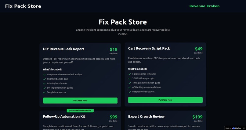 Free Revenue Leak Scanner – screenshot 5