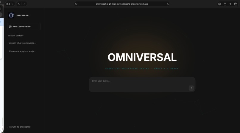 Omniversal AI – screenshot 1