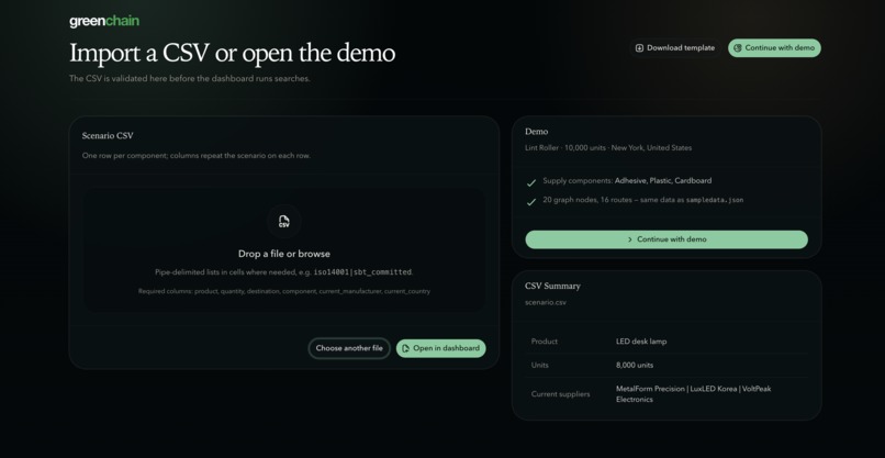 GreenChain – screenshot 2