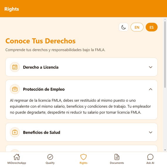 MiDerechoApp – screenshot 3