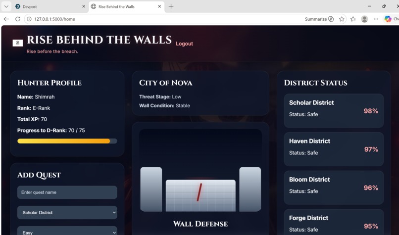Rise Behind the Walls – screenshot 2