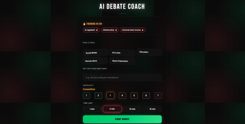 AI Debate Coach – screenshot 1