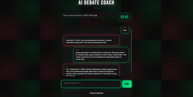 AI Debate Coach – screenshot 2