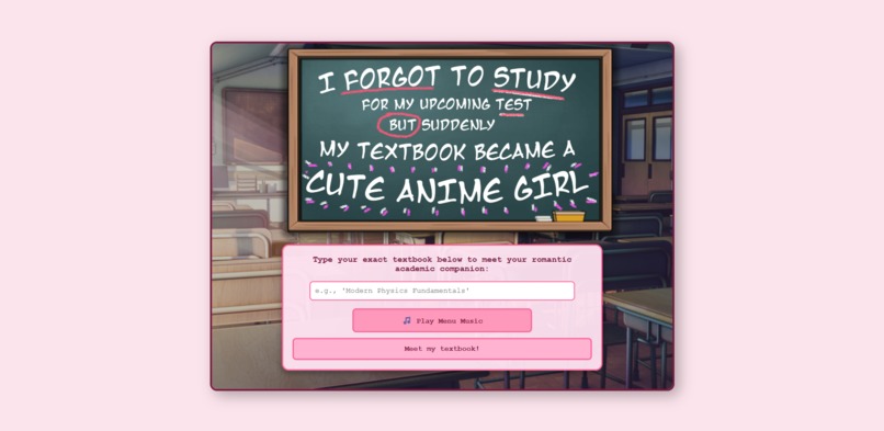 Textbook dating sim – screenshot 1