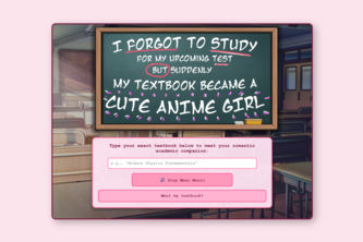 Textbook dating sim