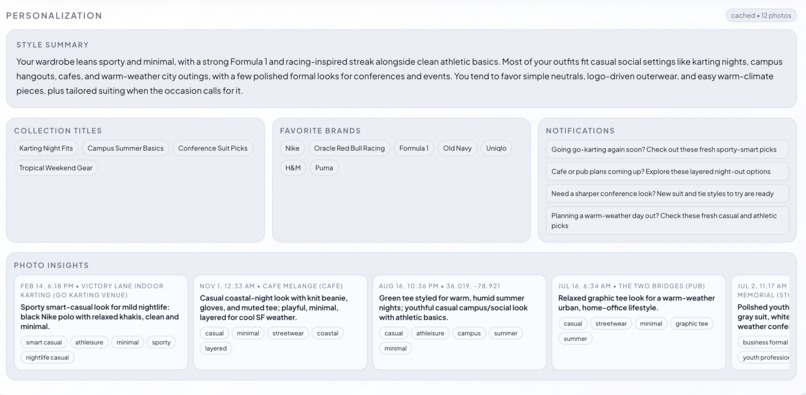 Camera-roll based personalization – screenshot 6