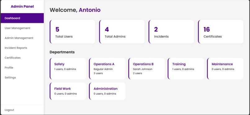 OSHA Ticketing App – screenshot 1