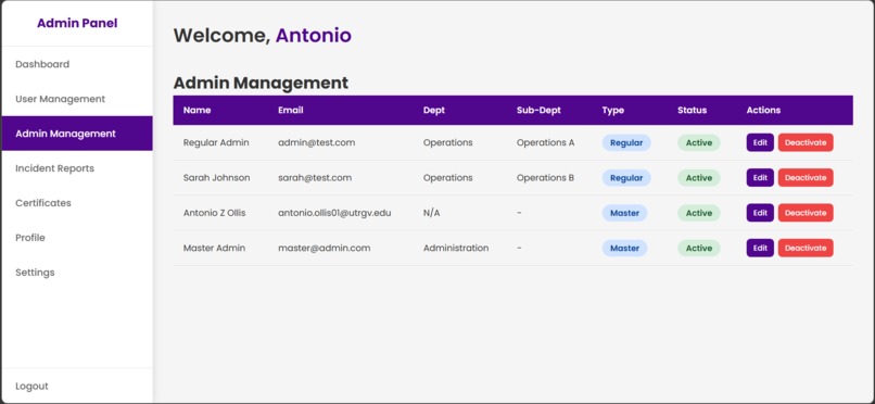 OSHA Ticketing App – screenshot 3