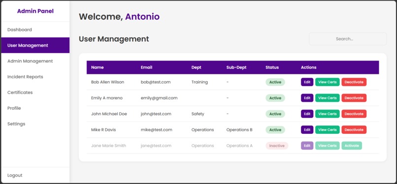 OSHA Ticketing App – screenshot 5