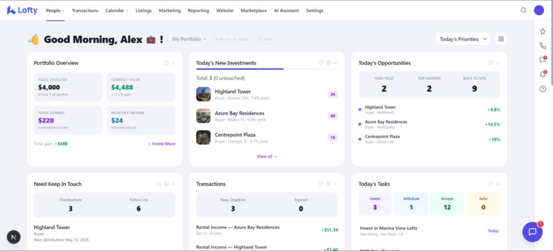 Hack dev: Lofty Features Addition & Dashboard Redesign – screenshot 6
