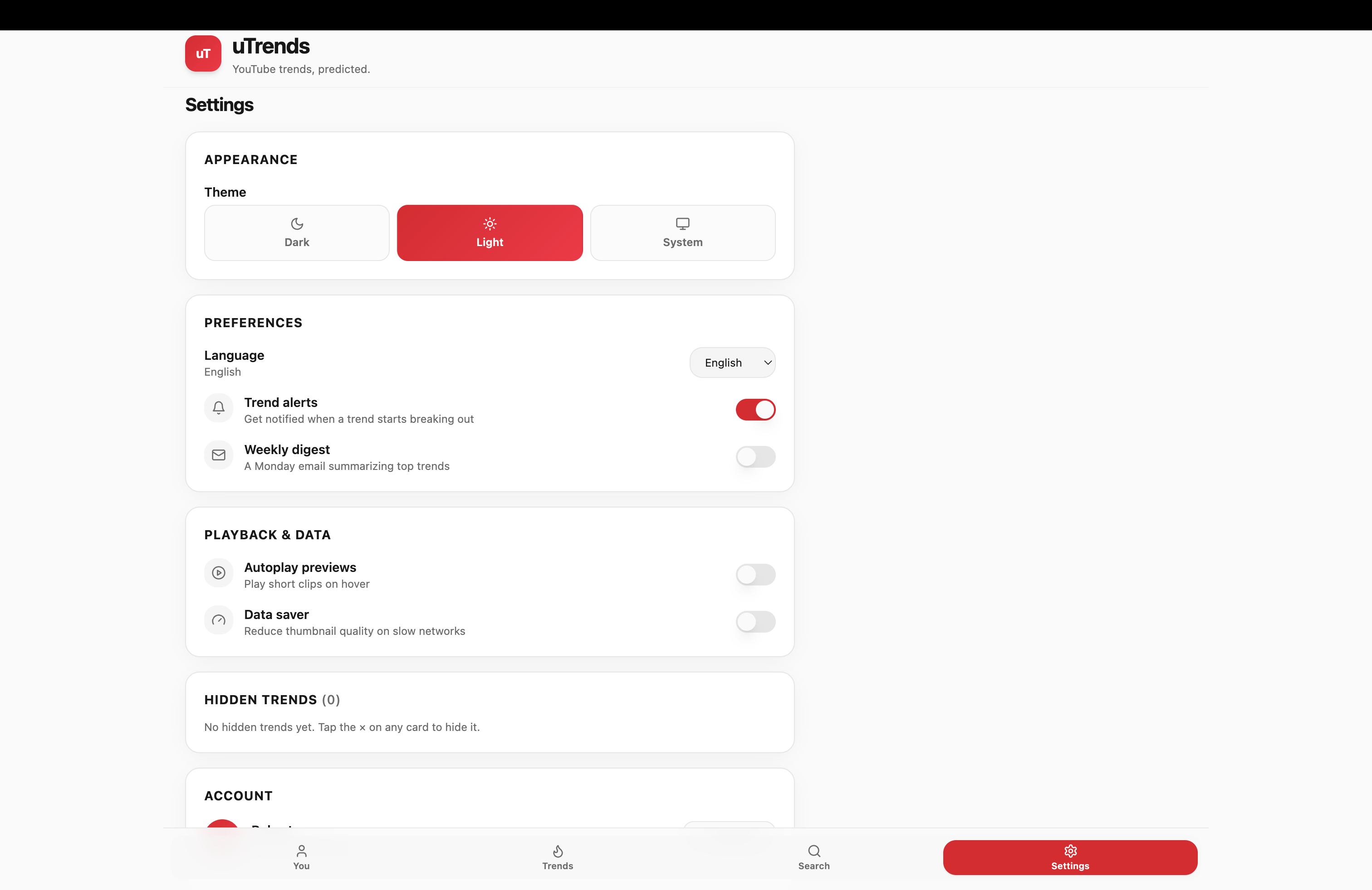 uTrends: Your media fortune teller! | Devpost