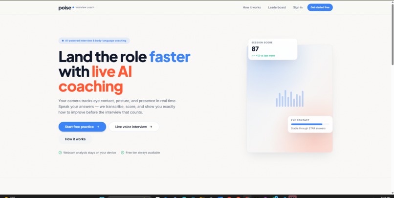 Poise.ai – screenshot 1