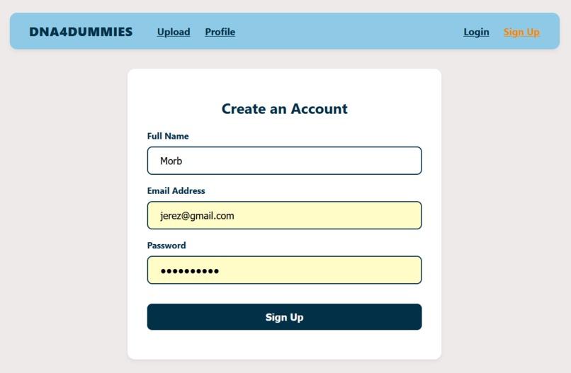DNA4DUMMIES – screenshot 2