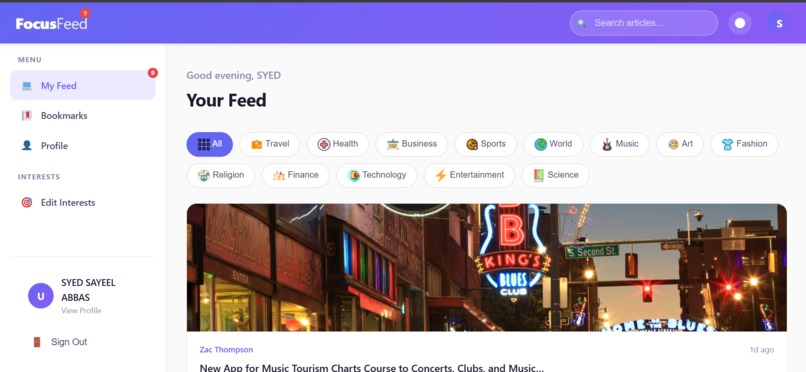 FocusFeed – screenshot 7