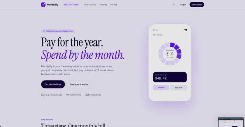 Monthlify – screenshot 1