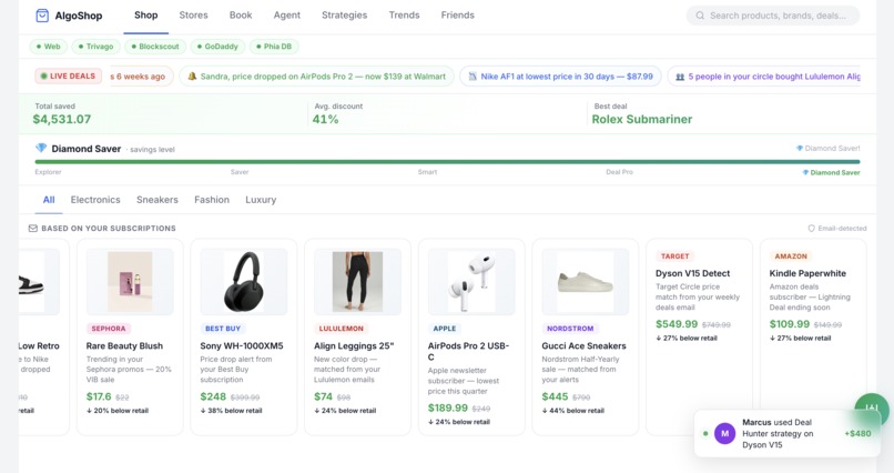 AlgoShop – screenshot 1