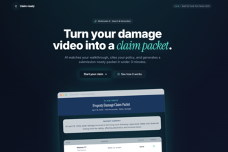 Claim-ready: AI Claims Advocate for Policyholders