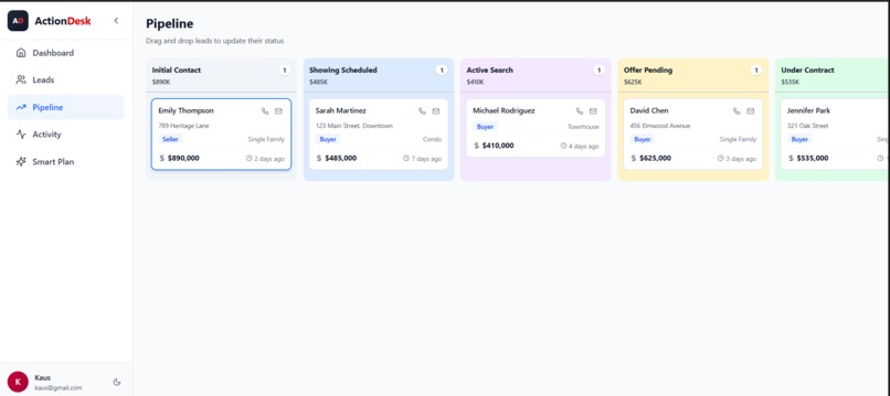 ActionDesk – screenshot 1