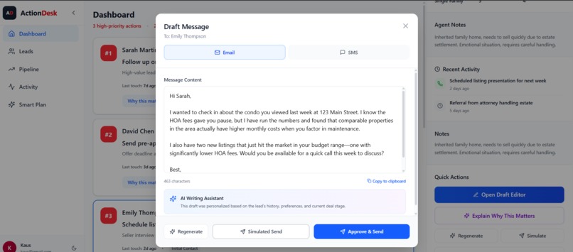 ActionDesk – screenshot 2