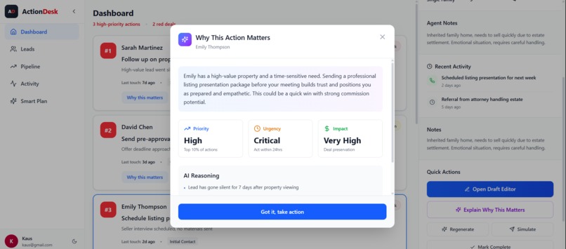 ActionDesk – screenshot 3