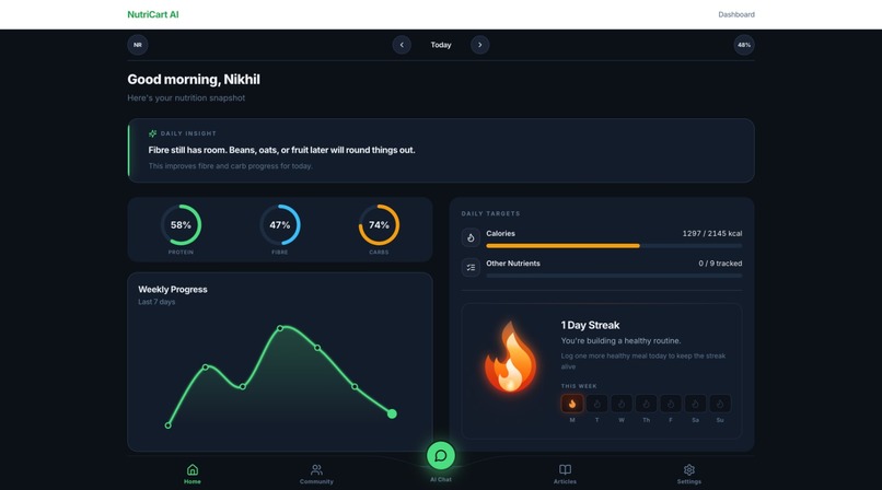 NutriCart AI – screenshot 1