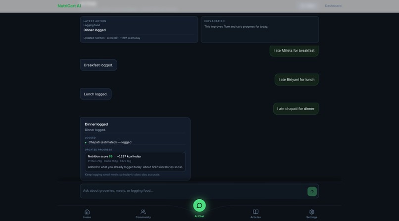 NutriCart AI – screenshot 2