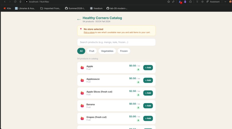 NutriNav – screenshot 2