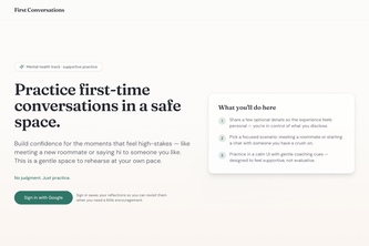 First Conversations - AI Social Anxiety Coach
