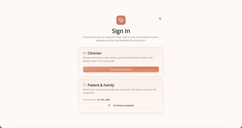 First Hour – screenshot 1