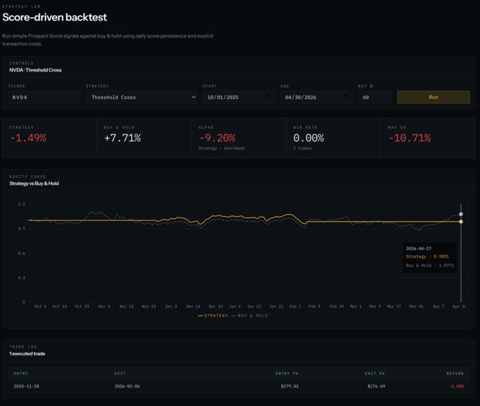 prospect-terminal – screenshot 2