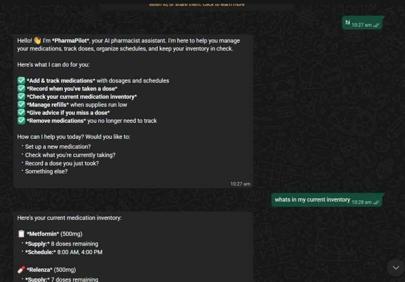 PharmaPilot – screenshot 2