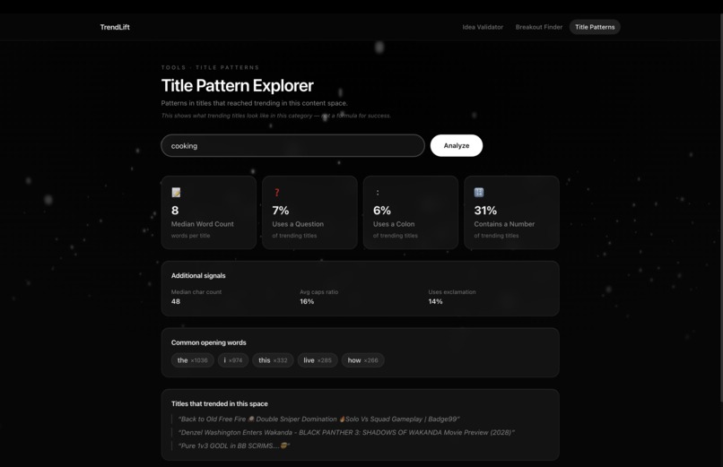 trendlift – screenshot 1