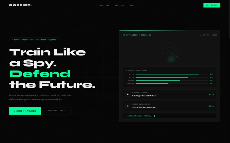 Dossier – screenshot 1