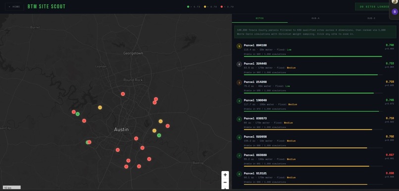 BTM Site Scout  Land & Power Viability for BTM Data Centers – screenshot 1