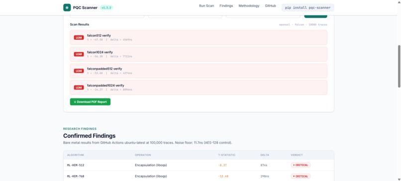 pqc scanner – screenshot 1