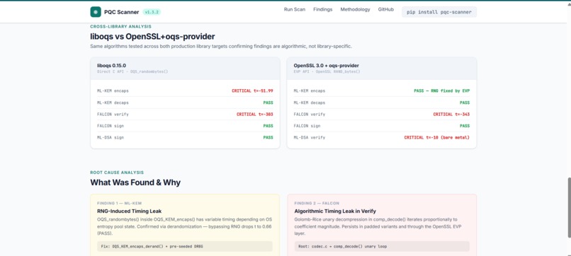 pqc scanner – screenshot 2
