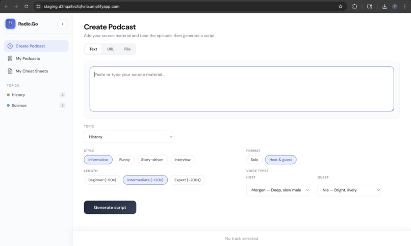 Radio-go – screenshot 1