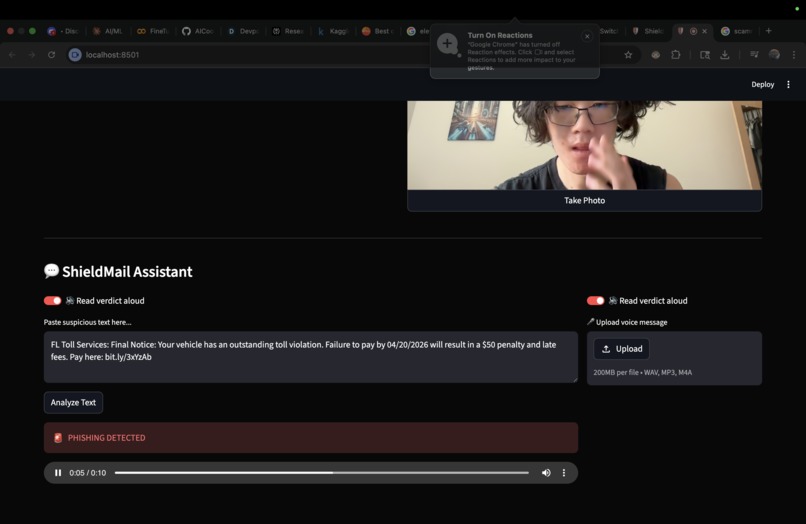ShieldMail — Multimodal AI Scam Detection  – screenshot 3