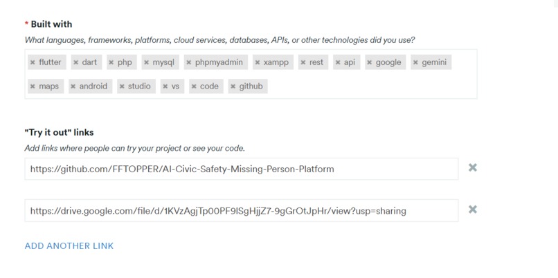  AI Civic Safety & Missing Person Platform – screenshot 1