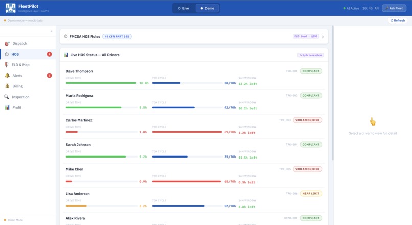 FleetPilot – screenshot 2