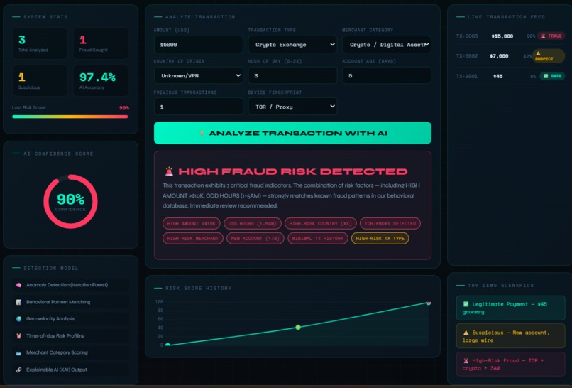 FraudShield AI — Real-Time Financial Fraud Detection – screenshot 1