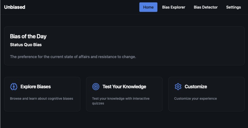 Unbiased – screenshot 1