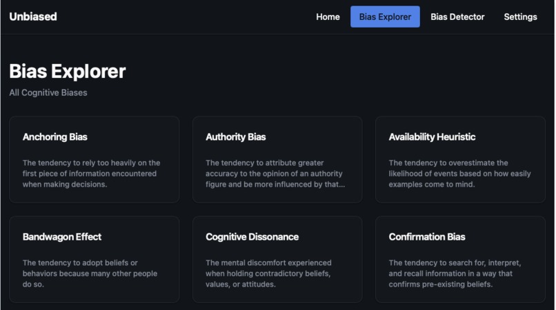 Unbiased – screenshot 2