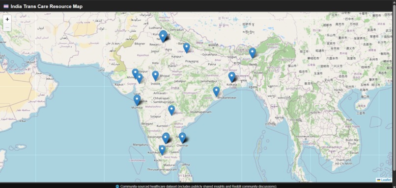 India Trans Care Resource Map – screenshot 1