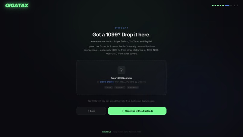 GigATax – screenshot 4