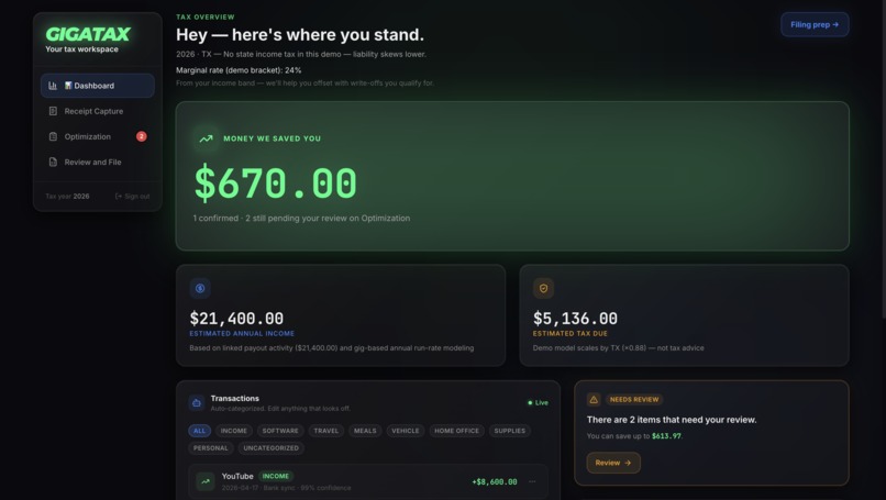GigATax – screenshot 5