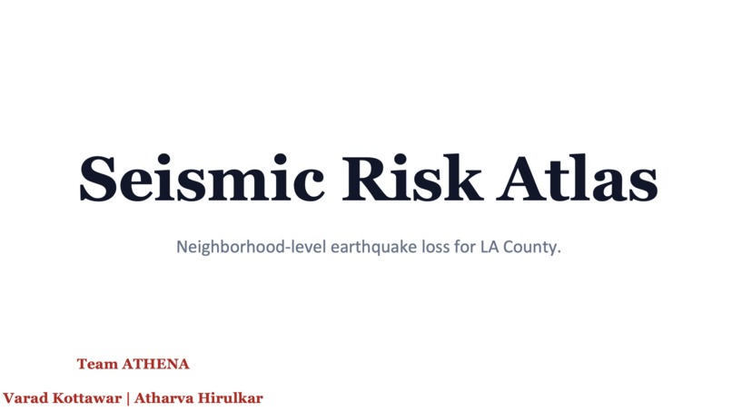 SEISMIC RISK ATLAS – screenshot 1