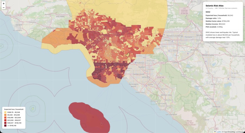 SEISMIC RISK ATLAS – screenshot 2