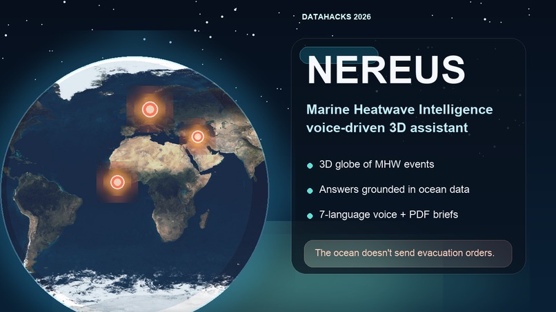 Nereus: Marine Heatwave Intelligence Assistant – screenshot 1