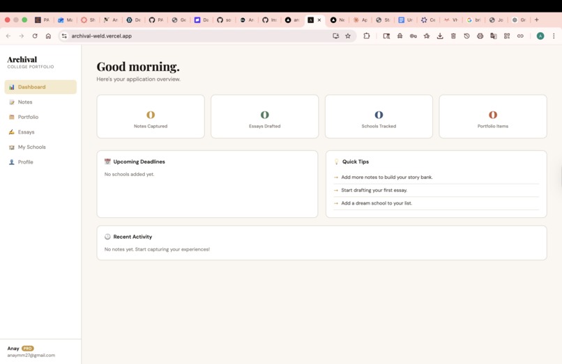 Archival – screenshot 1